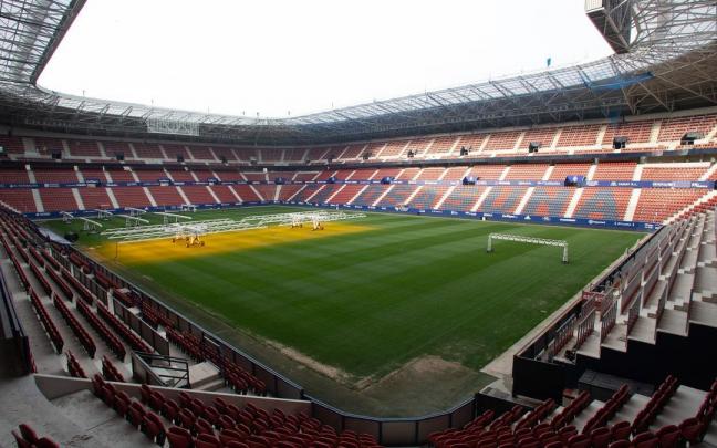 Vista general del remodelado estadio de El Sadar.