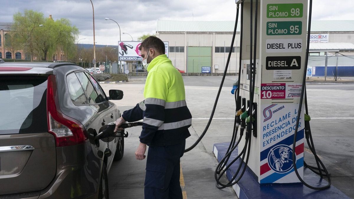 Una gasolinera de Vitoria