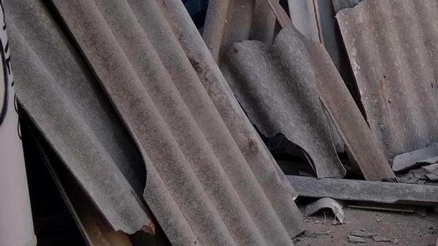 Imagen de piezas con amianto.