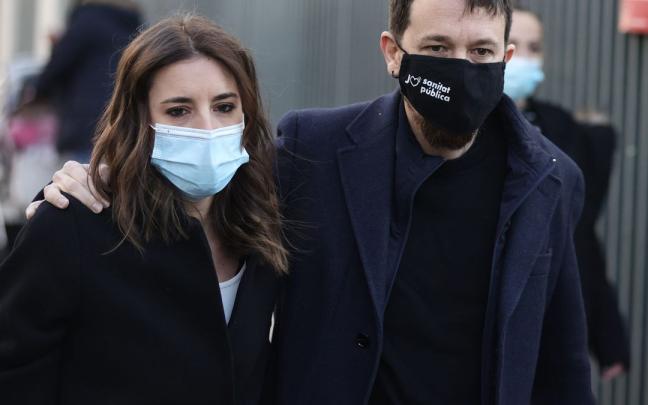 Irene Montero y Pablo Iglesias. Irene Montero y Pablo Iglesias.