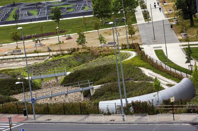 Espacio que ocupa el parque de Trinitarios.