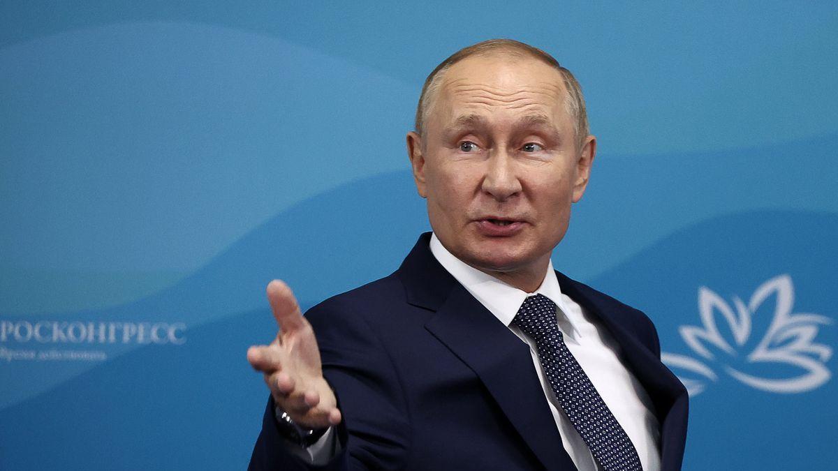 Vladimir Putin en una de sus últimas intervenciones.