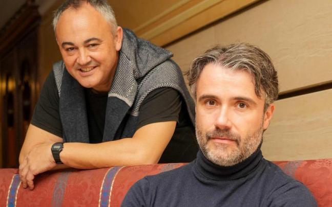 Javier Eguillor y Vicent Pelechano, ayer.