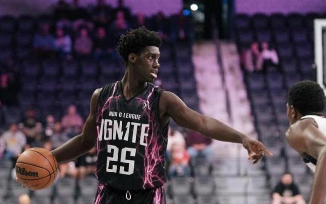 Cissoko, durante su estreno en la Liga de Desarrollo