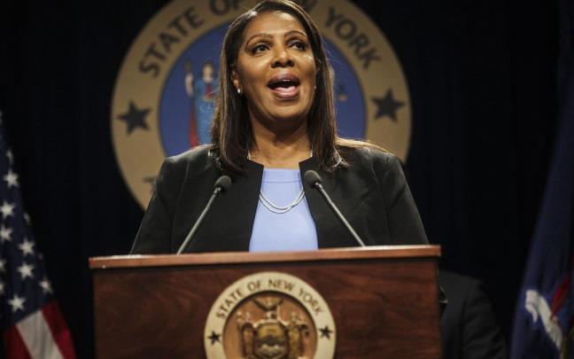 La fiscal general de Nueva York Letitia James.