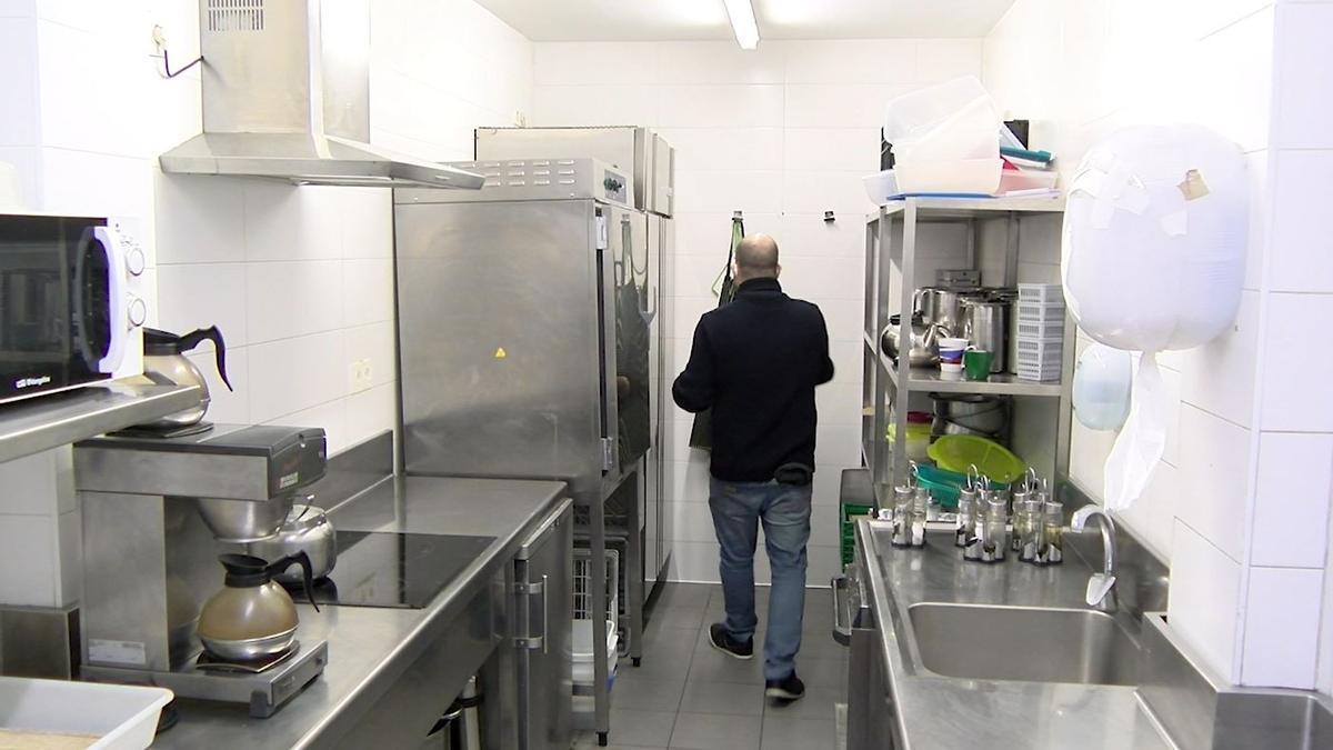 Cocina del Centro de Atención a Personas Sin Hogar.