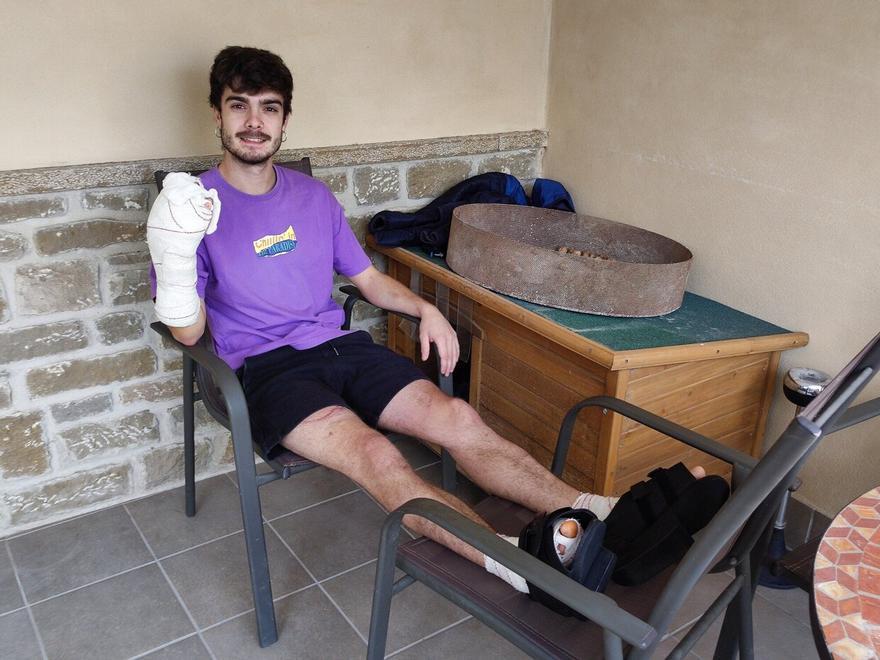 Diego Albéniz se recupera de la intervención en su casa de Iruñela (Tierra Estella).