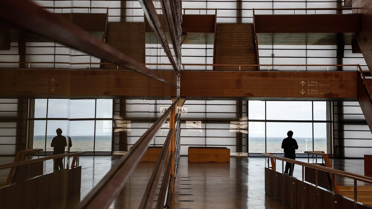 Interior del palacio de congresos del Kursaal