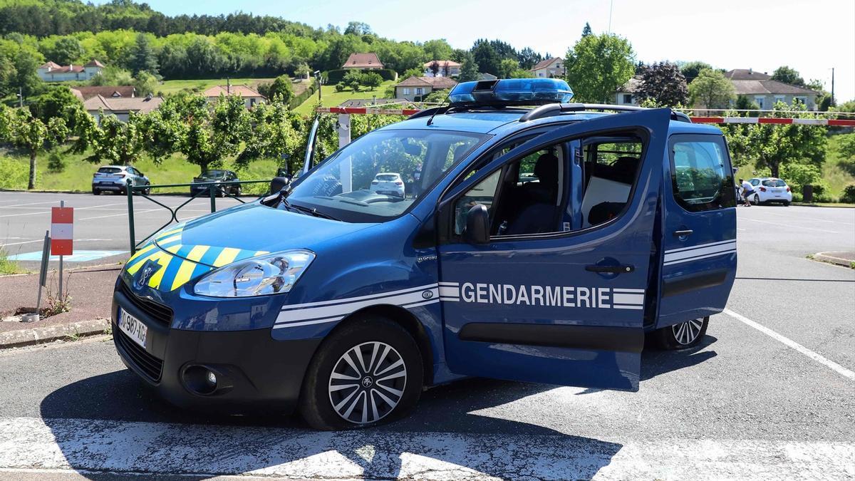 Vehículo policial de la Gendarmería.