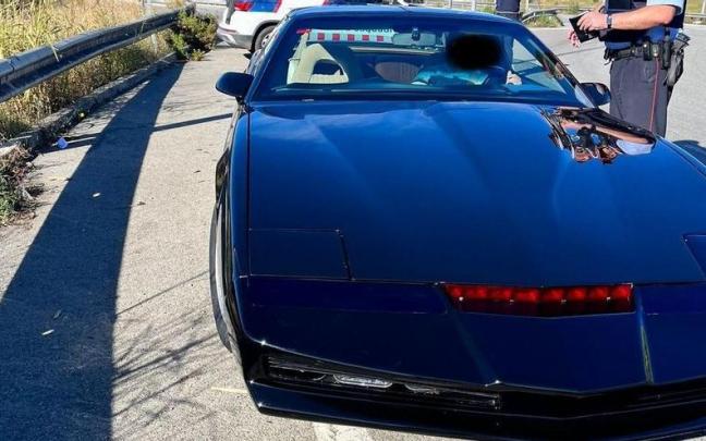 'Kitt, detenido en un control en una autopista catalana.