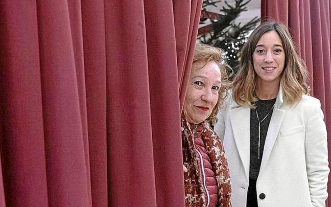 Loli Astoreka y Ane Pikaza, ayer en el Principal. Loli Astoreka y Ane Pikaza, ayer en el Principal.