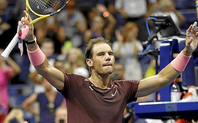Nadal celebra su victoria. | FOTO: EFE