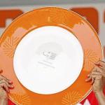 Pello Bilbao festeja el podio logrado en Australia. | FOTO: BAHRAIN / SPRINT CYCLING