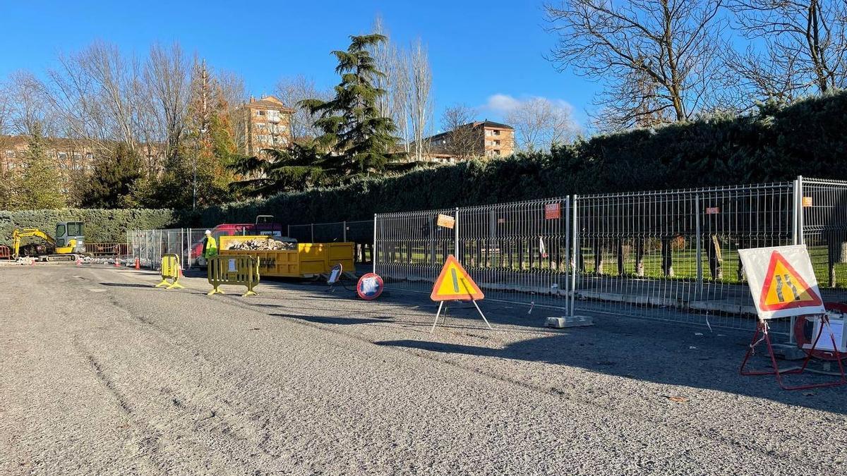 Obras de la electrolinera