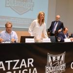 El consejo de administraci&oacute;n del Bilbao Basket, durante la junta de accionistas de ayer.