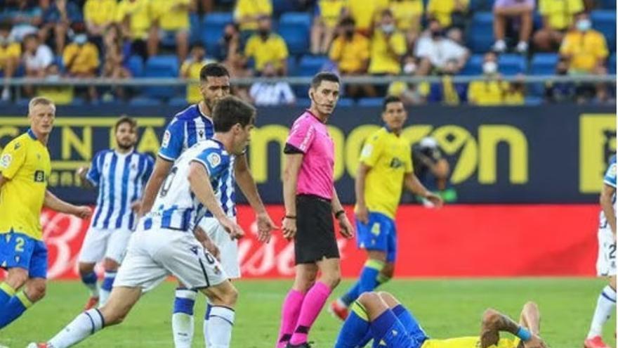 Muñiz Ruiz, durante el Cádiz-Real de la pasada temporada.