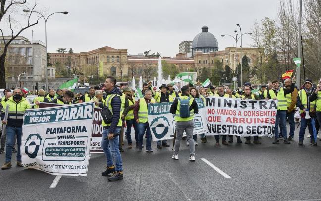 Paro de transportistas en marzo de 2022. Paro de transportistas en marzo de 2022.