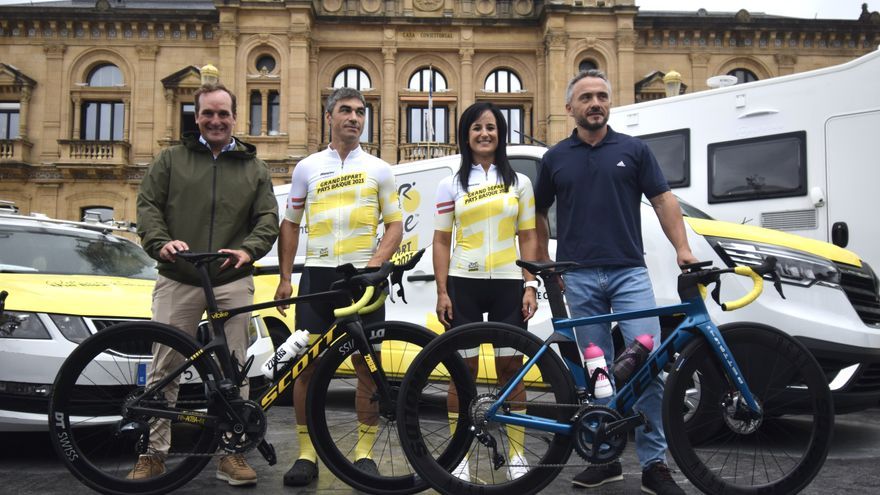 El testigo del Tour viajará de París a Euskadi en bici