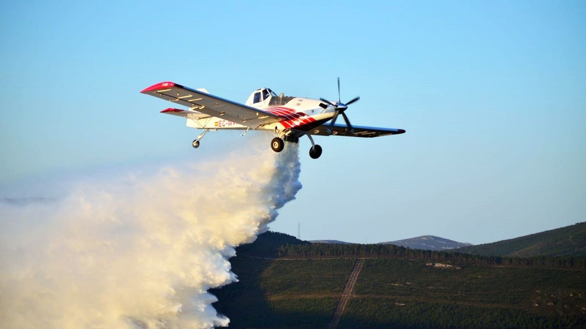 Imagen de archivo de un avión de extinción de incendios.