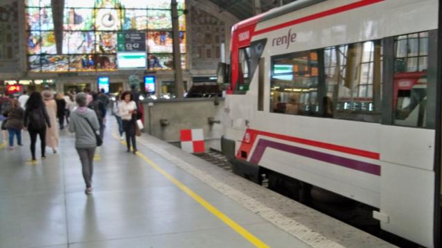 Estación de Abando, en Bilbao. Estación de Abando, en Bilbao.