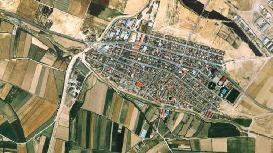 Vista aérea de Fustiñana