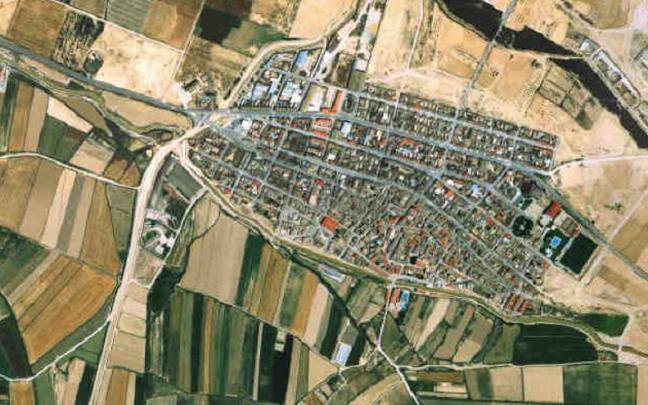 Vista aérea de Fustiñana