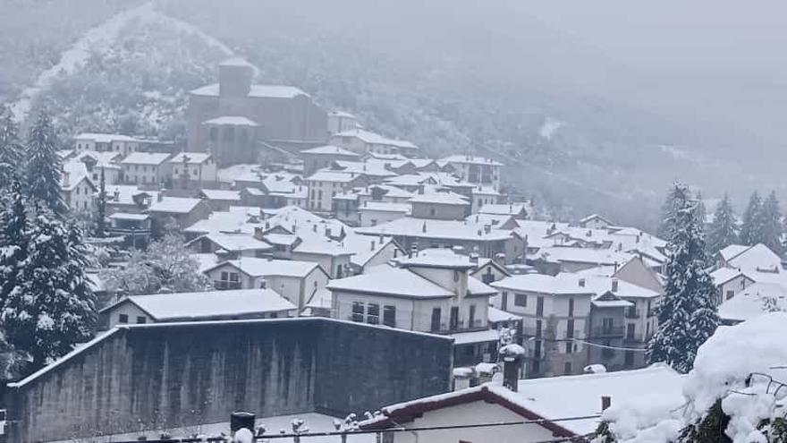 Vista de Ronca nevado