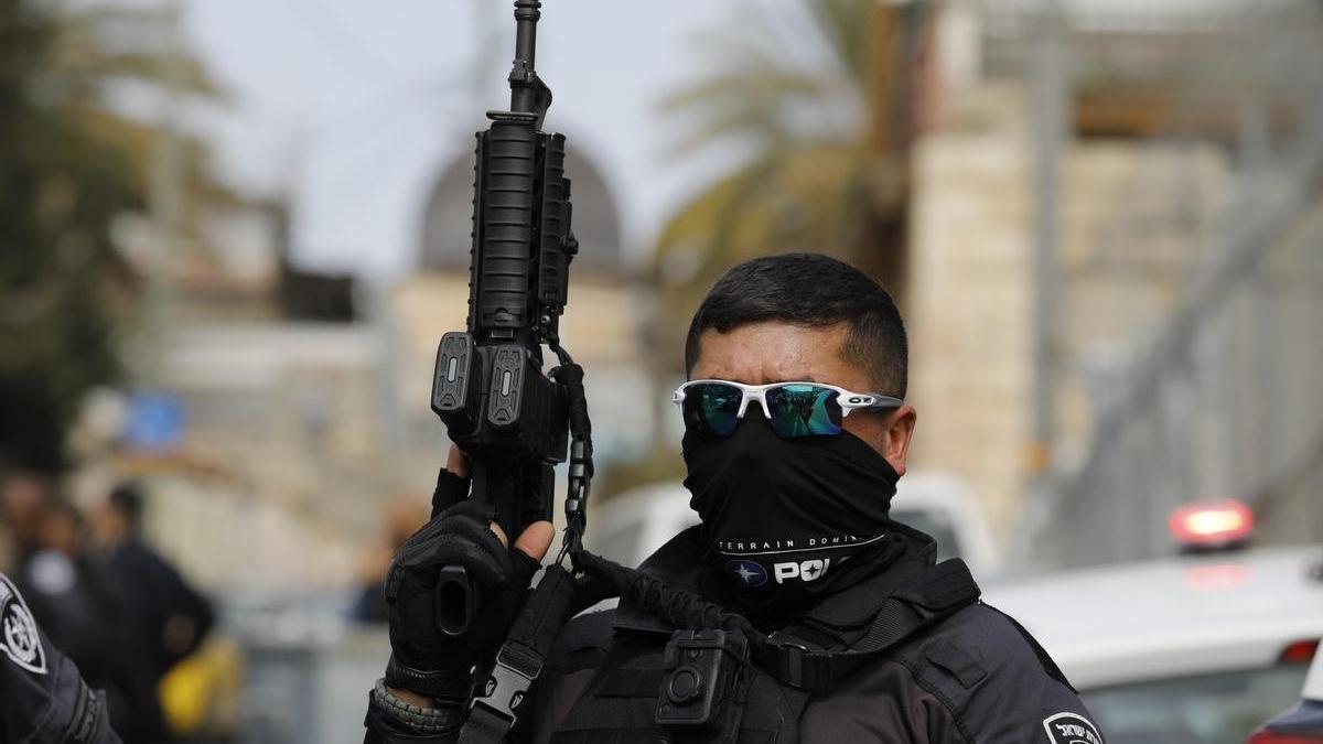 Un policía israelí en Jerusalén.