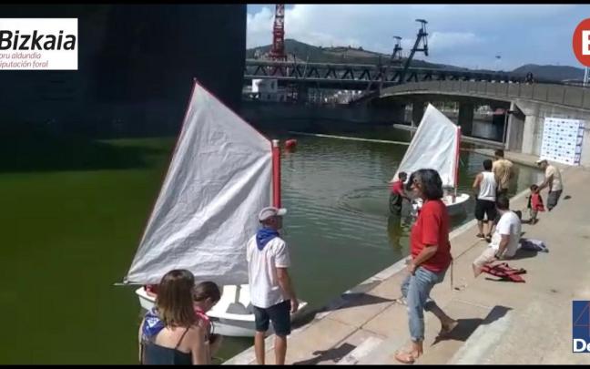 El bautismo de vela de este miércoles en el estanque de Euskalduna El bautismo de vela de este miércoles en el estanque de Euskalduna