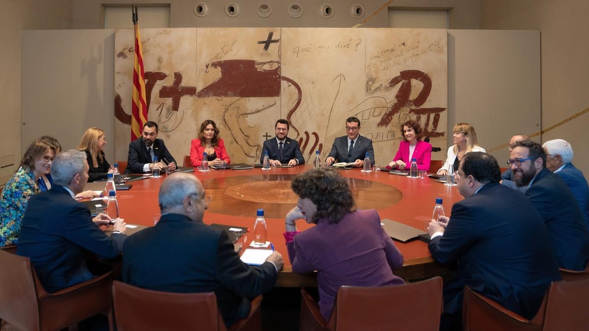 Aragonés en la primera reunión del Govern sin la presencia de Junts