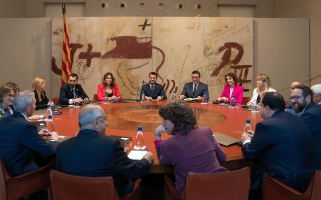 Aragonés en la primera reunión del Govern sin la presencia de Junts Aragonés en la primera reunión del Govern sin la presencia de Junts