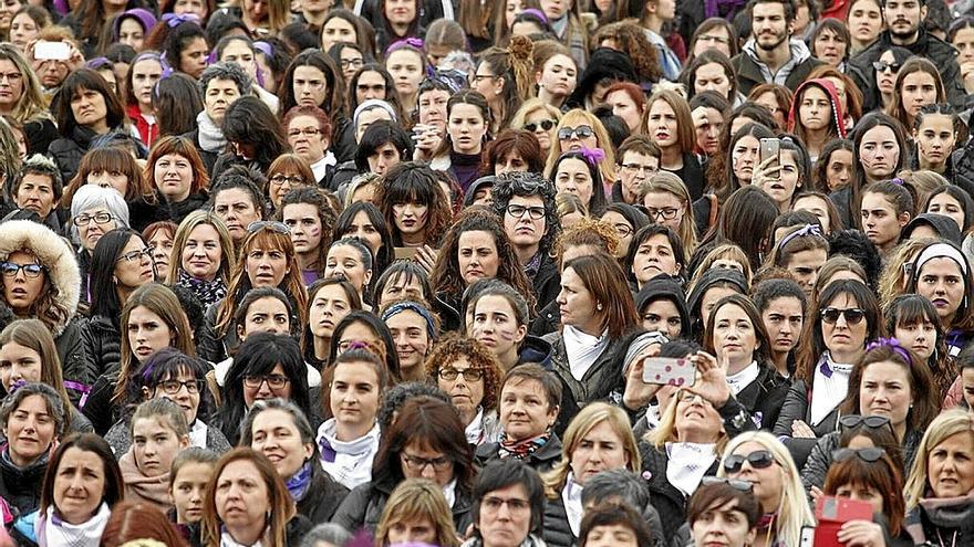 Manifestación del movimiento feminista.