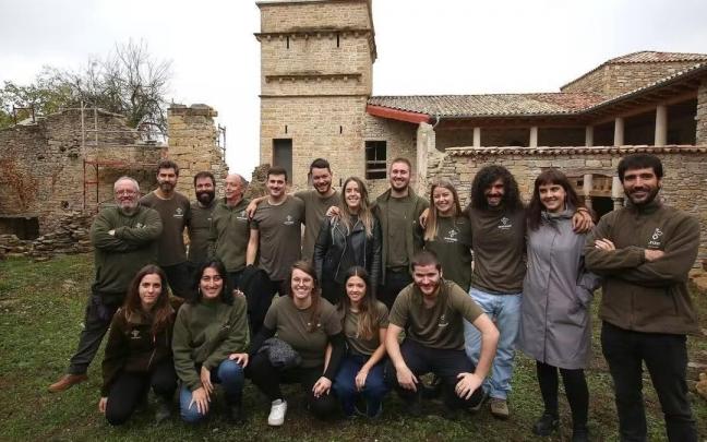 Voluntarias, voluntarios, directores de excavación y coordinadores de Aranzadi