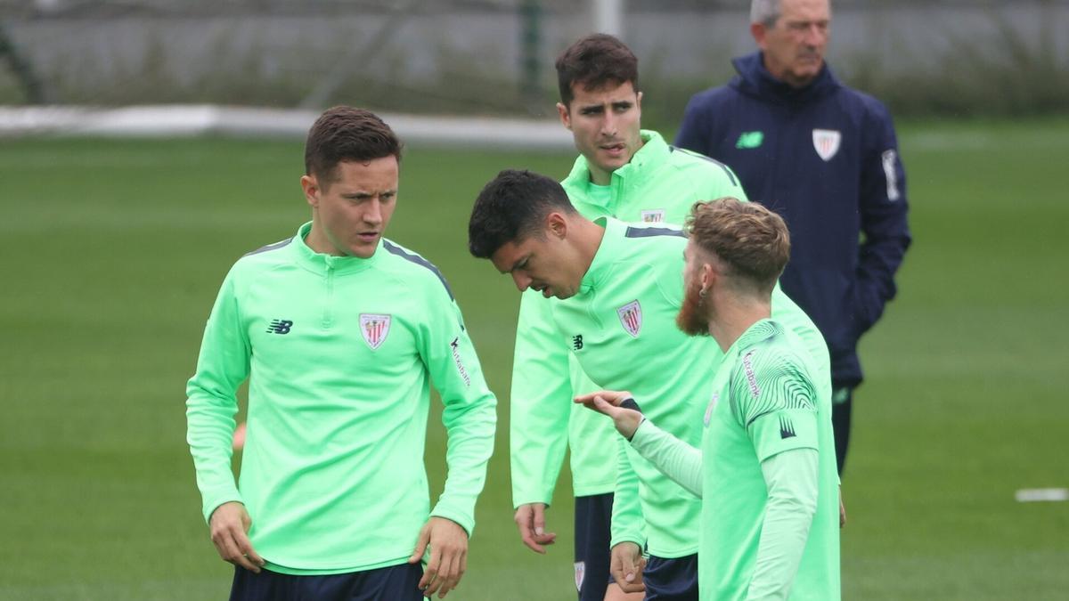 Herrera, Capa, Morcillo y Muniain, en una imagen de archivo.