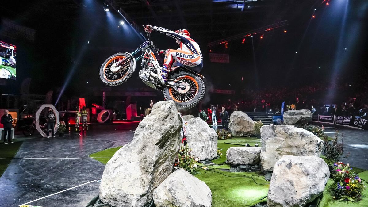 El catalán Toni Bou, en obstáculos de roca.