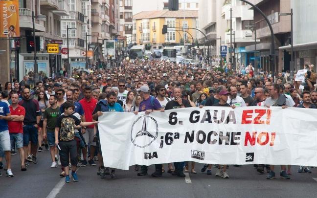 Manifestaci&oacute;n de Mercedes en Vitoria
