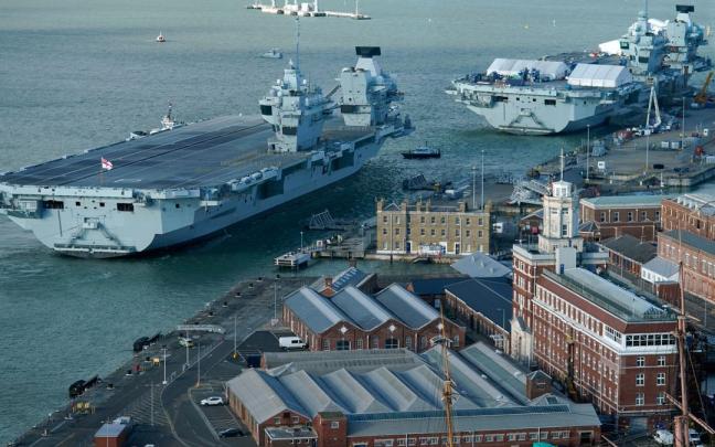 El portaaviones HMS Pr&iacute;ncipe de Gales.