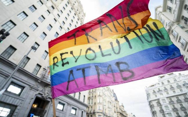 Manifestación en Madrid el pasado fin de semana para exigir la aprobación de la Ley Trans.