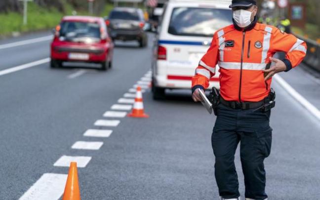 Control de la Ertzaintza.