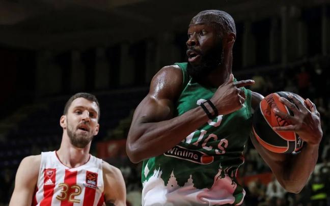 Jekiri, durante un partido de esta temporada con el Unics Kazan