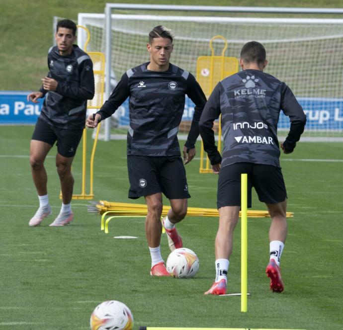 Godoy ha sido un asiduo en los entrenamientos del primer equipo