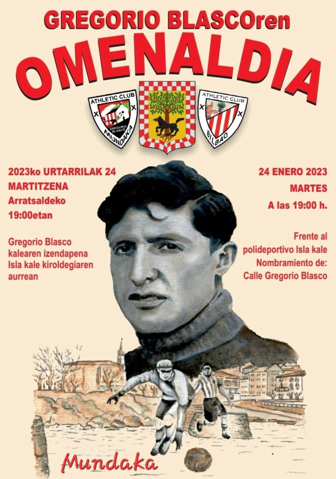 Cartel del homenaje