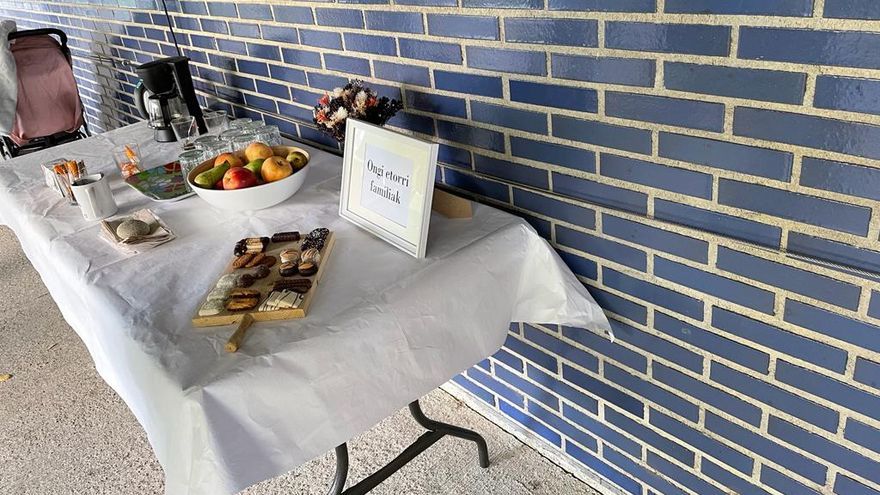 La escuela de Zabalgana ha tenido un detalle en el periodo de adaptación.