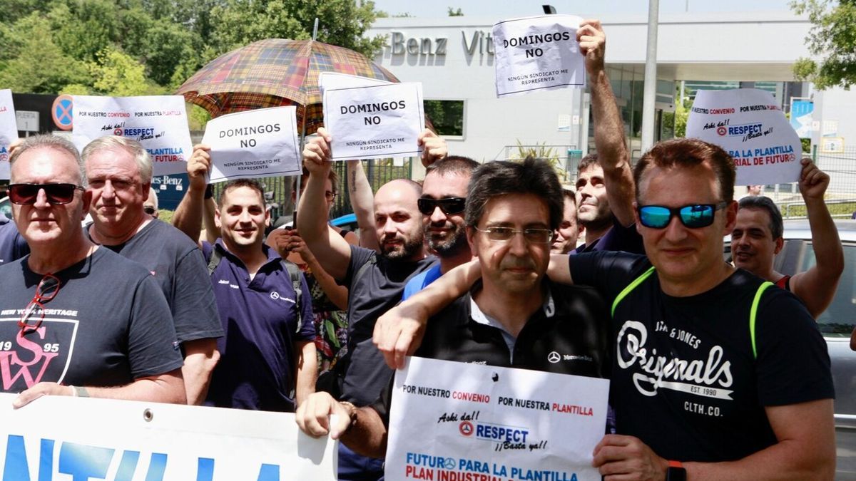 Concentración de este miércoles ante la planta de Mercedes