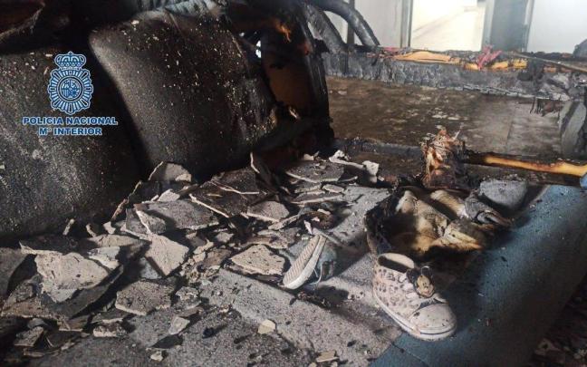 Estado en el que qued&oacute; la vivienda tras el ataque del ahora detenido