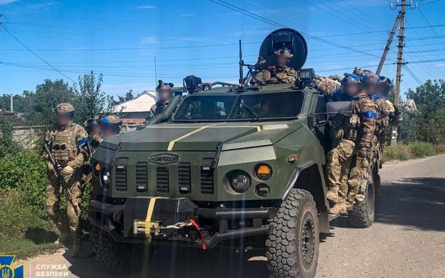 Vehículo blindado de las Fuerzas Armadas de Ucrania. Vehículo blindado de las Fuerzas Armadas de Ucrania.