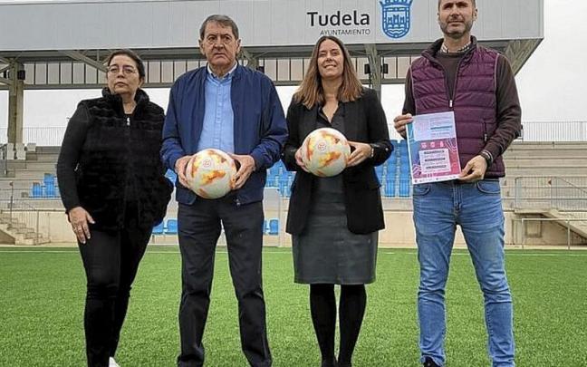 Teresa Íñigo, Félix Tedy González, Irune García, y Javi Martínez; en el Complejo Clara Campoamor.