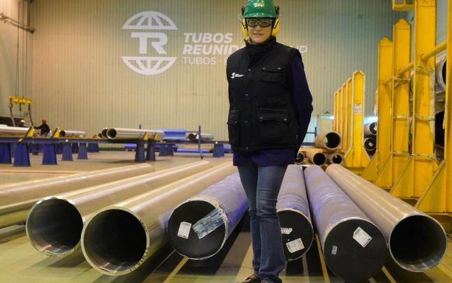 Paula Caballero, ingeniera en Organización Industrial del Grupo Tubos Reunidos
