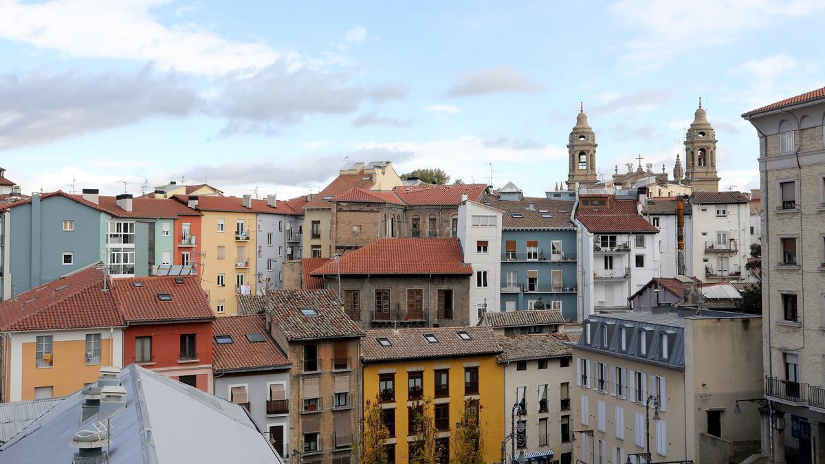 Edificios del Casco Viejo de Pamplona.