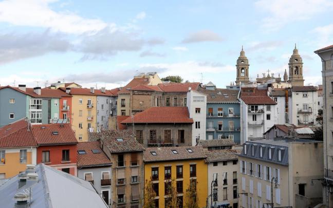 Edificios del Casco Viejo de Pamplona.